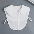 Fashion 2025 Front Tie White Fake Collar for Women Stand Detachable Collar Fake Girls Vintage Lace Ladies False Blouse Collar